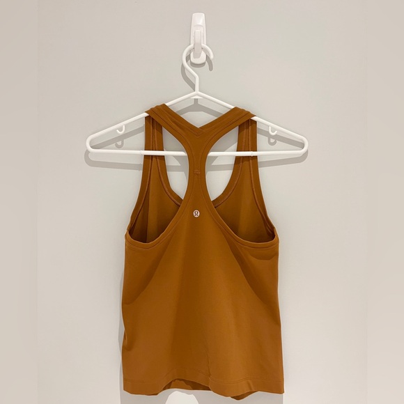 NWOT Lululemon Cool Racerback Tank Top Shorter Length in Copper Brown (Size 8) - Picture 2 of 5